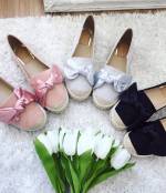 Pink Casual Bowknot Shoes