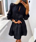 Black Dress With Belt