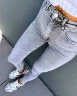Pelēks Gray Stretch Jeans