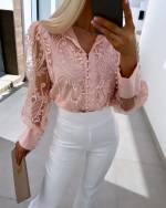 Sārts Lace Blouse With Buttons